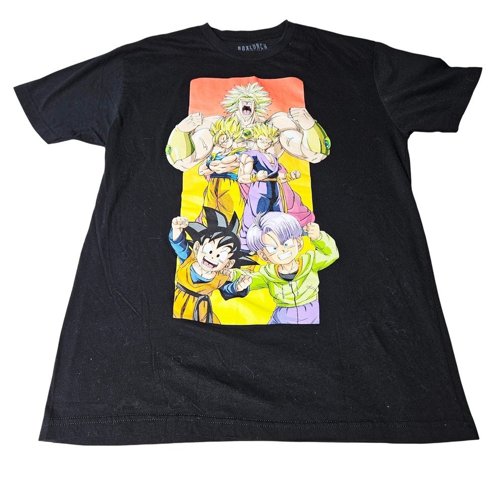 Dragon Ball Z Goku Trunks Broly Graphic Tee Large Anime Shirt DBZ Streetwear